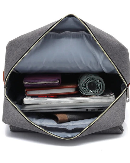 Schulrucksack Canvas 16 Zoll Laptopfach