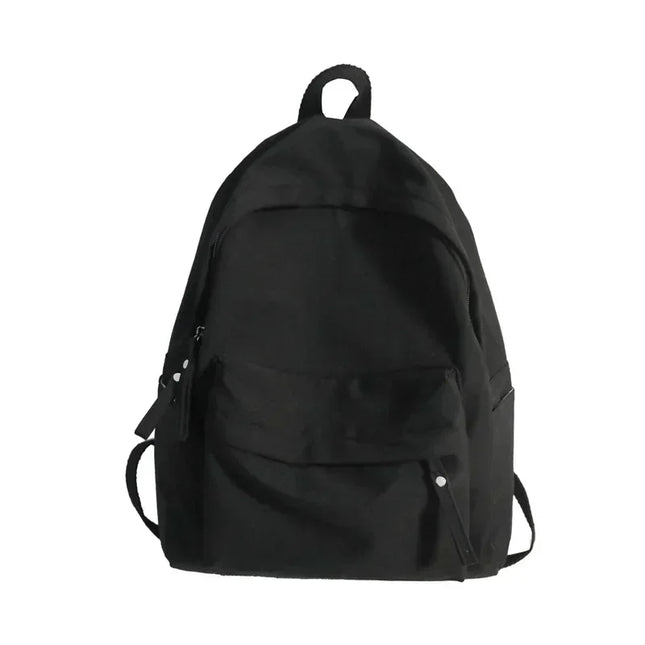 Schulrucksack Nylon für Damen Schwarz