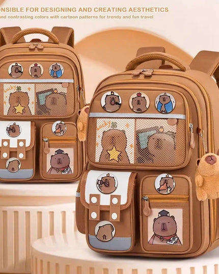Schulrucksack Capybara Large Lila