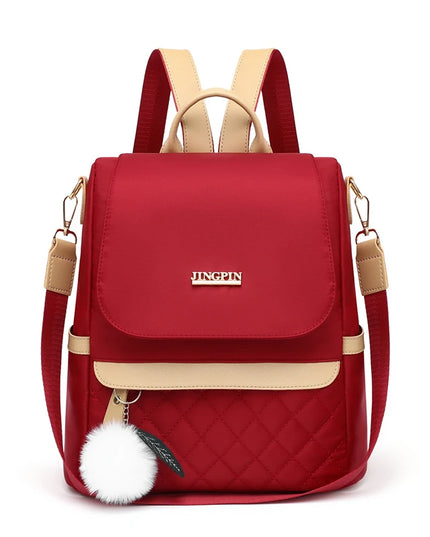 Damen Rucksack Rot mit Handyfach