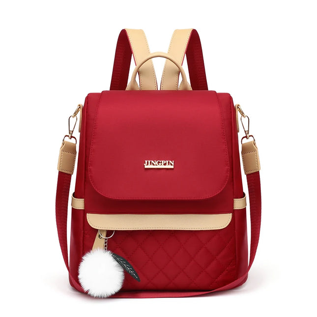 Damen Rucksack Rot mit Handyfach