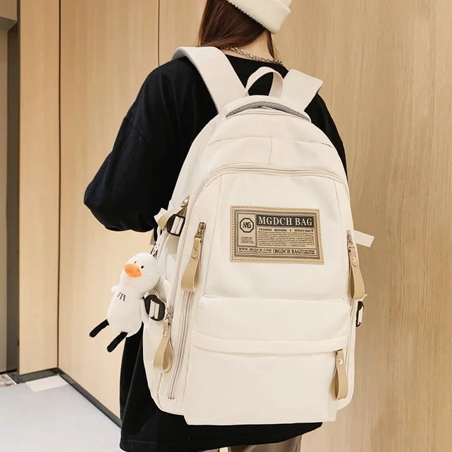 Großer Schulrucksack Schwarz - 36-55 Liter