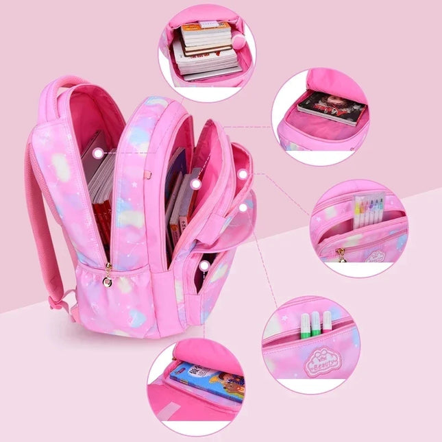 Schulrucksack Mädchen Rosa Wasserdicht