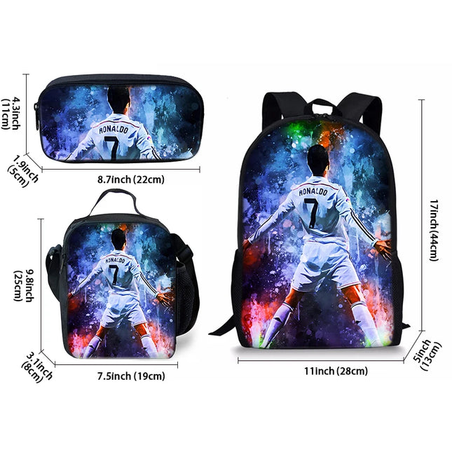 Schulrucksack Jungen & Maedchen Dunkelgrau