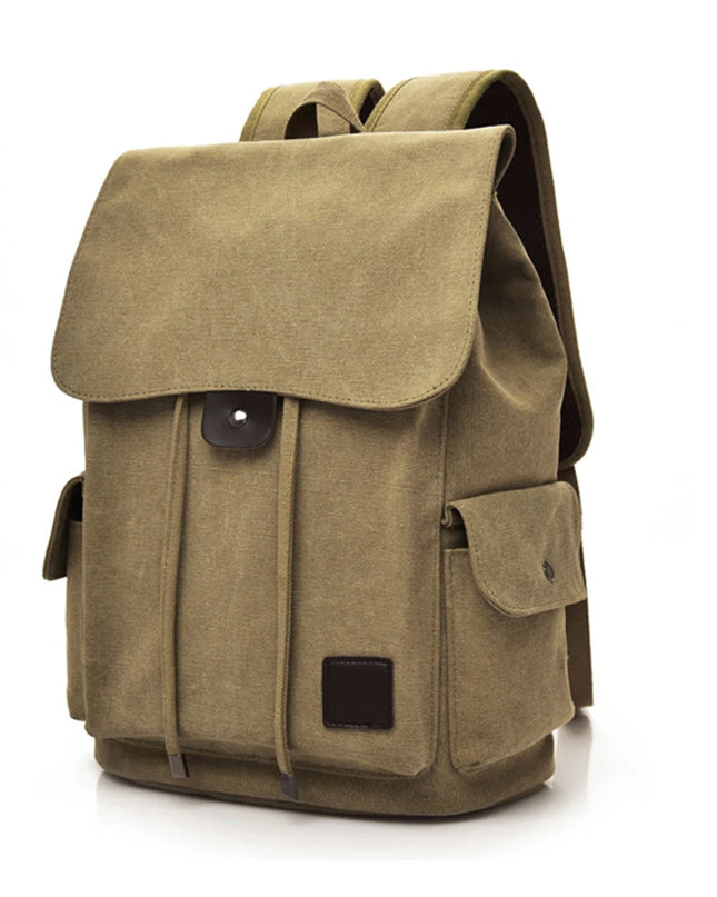 Schulrucksack Canvas 20-35L Schwarz
