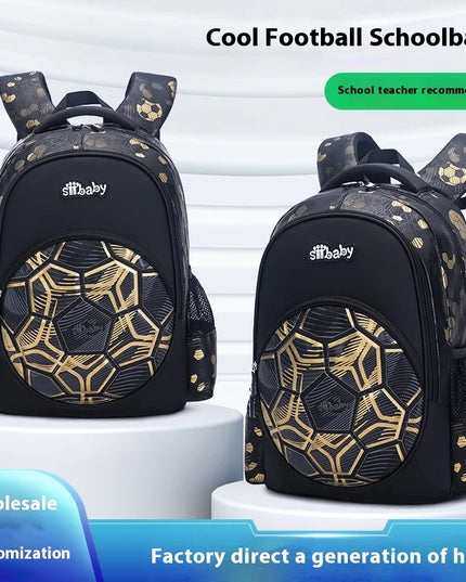 Schulrucksack Jungen mit Fussball-Motiv