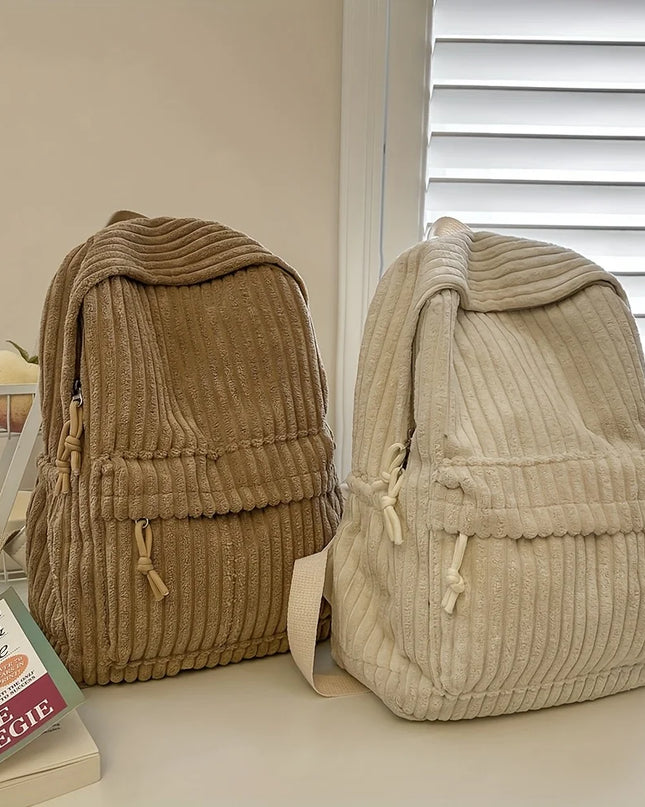 Uni Rucksack Klein Cord Weiß