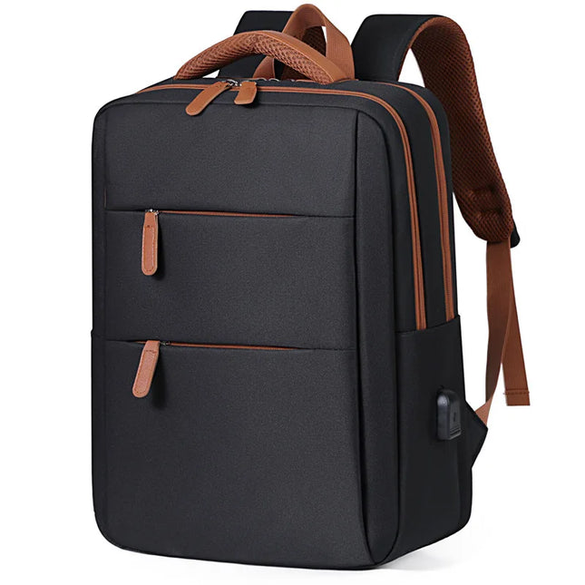 Business Rucksack 16 Zoll Laptopfach Schwarz