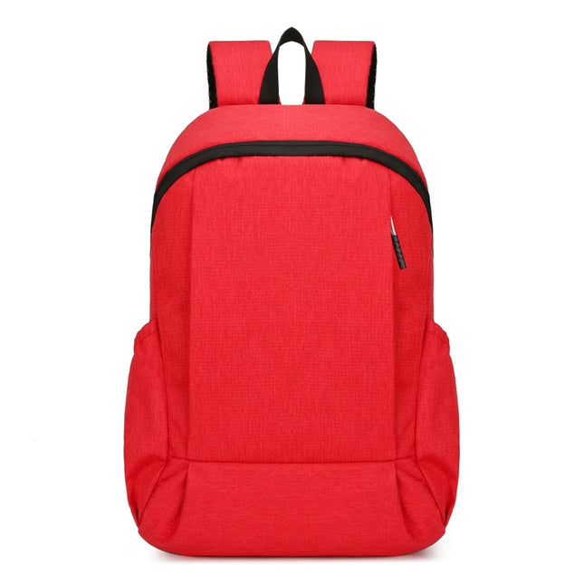Schlichter Rucksack fuer Uni & Schule Rot