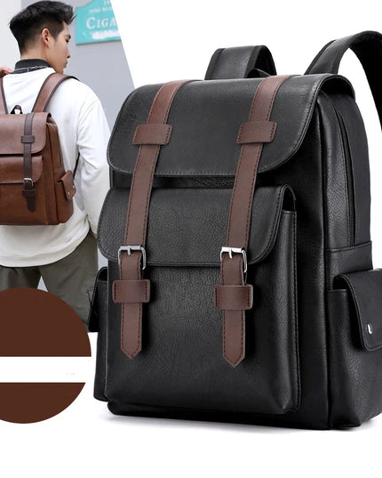 Herren Laptop Rucksack 20-35L Schwarz