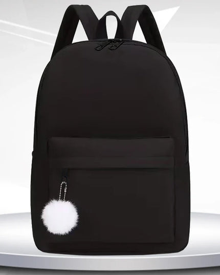 Leichter Schulrucksack 36-55L Schwarz