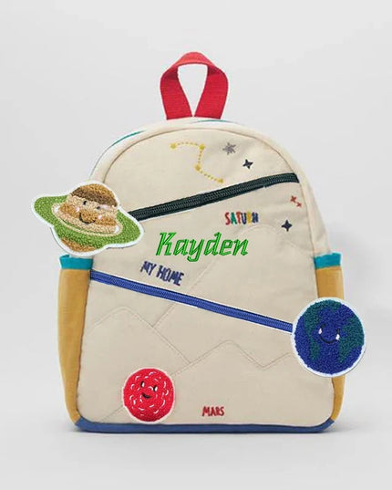 Uni Rucksack mit Planeten-Stickerei 36-55L