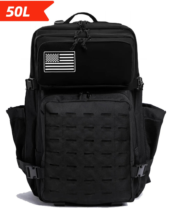 Arbeits Rucksack 50L mit Laptopfach Schwarz