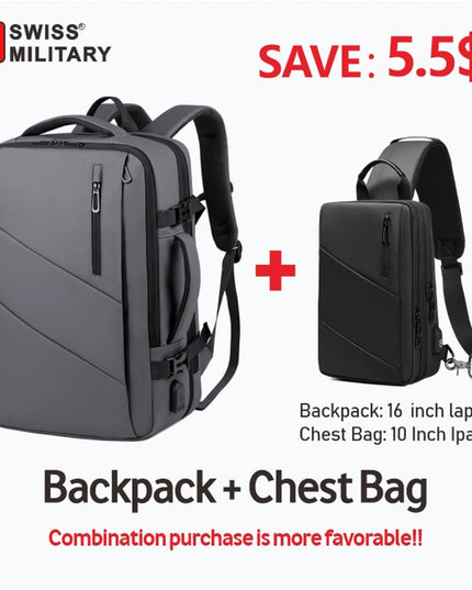 SWISS MILITARY Chest Bag Grau 11 Zoll iPad
