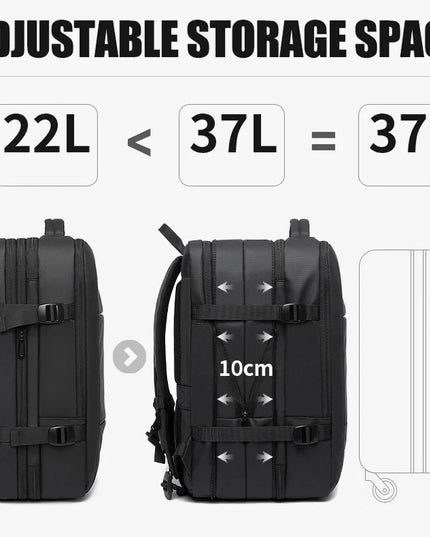 Laptop Rucksack erweiterbar 17,3 Zoll