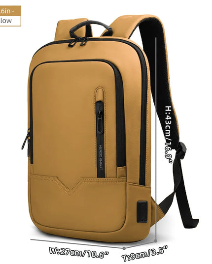 Business Laptop Rucksack 15,6 Zoll Gelb