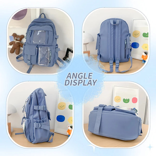 Schulrucksack Damen mit vielen Fächern