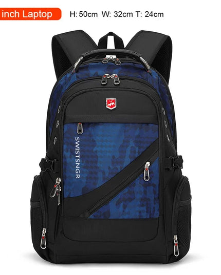 Laptop Rucksack 20 Zoll - Camouflage Blau