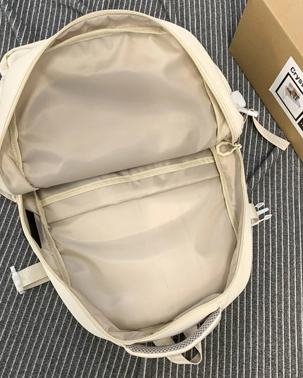 Uni Rucksack mit Mehreren Fächern Schwarz
