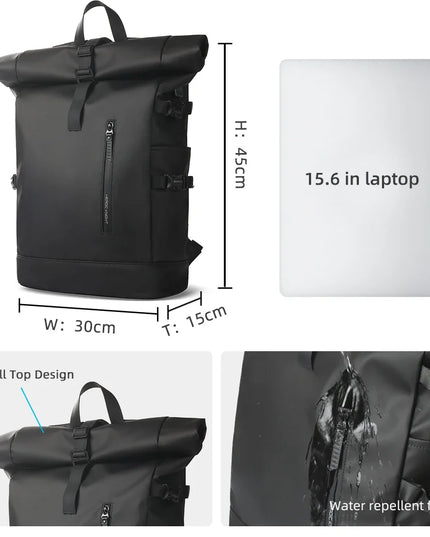 Rucksack erweiterbar 15.6 Zoll USB Blau