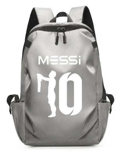 Unisex Schulrucksack mit USB-Port Grau