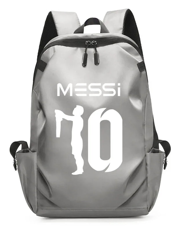 Unisex Schulrucksack mit USB-Port Grau