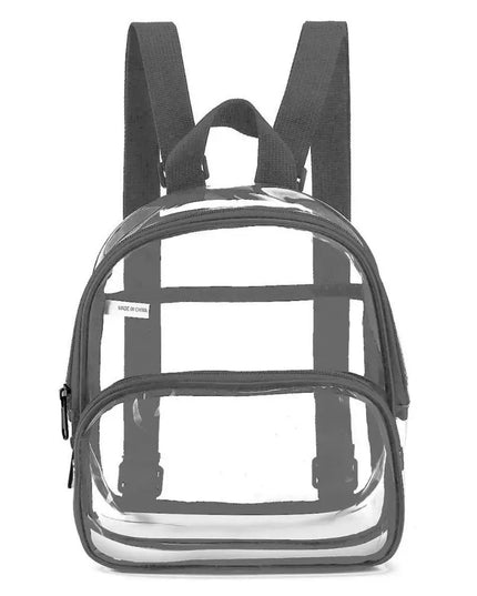 Schulrucksack Transparent mit Reißverschluss