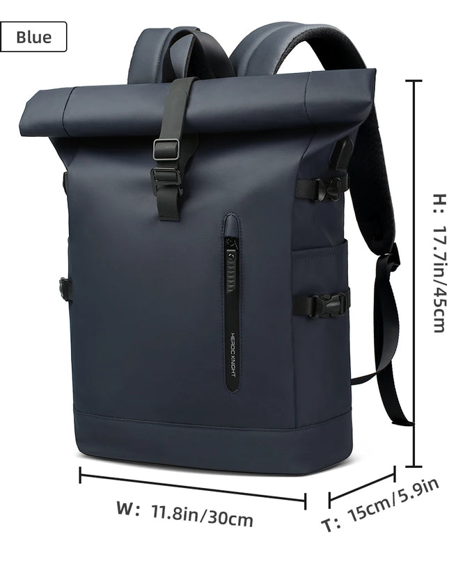Rucksack erweiterbar 15.6 Zoll USB Blau