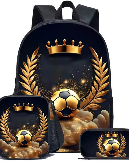 Schulrucksack Set Fussball 20-35 Liter