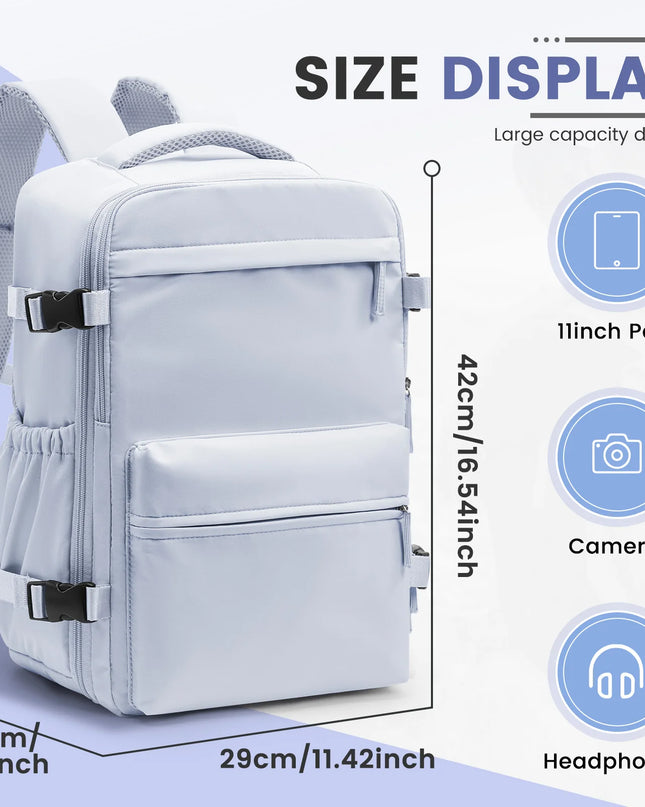 Leichter Laptop Rucksack Grau 20-35L