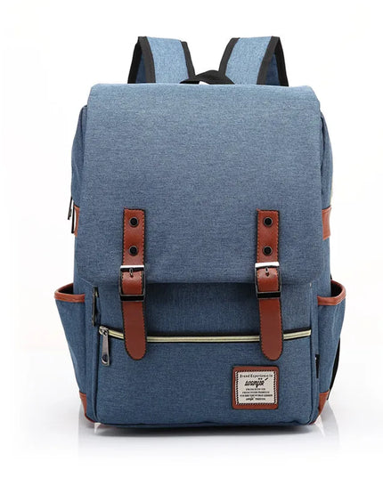 Laptop Rucksack 16 Zoll Canvas Blau