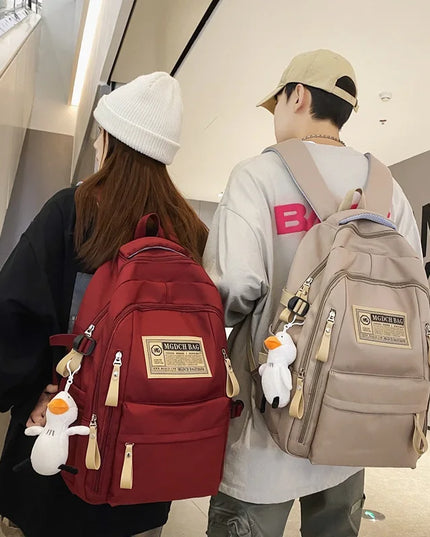 Großer Schulrucksack Bordeaux - 36-55 Liter