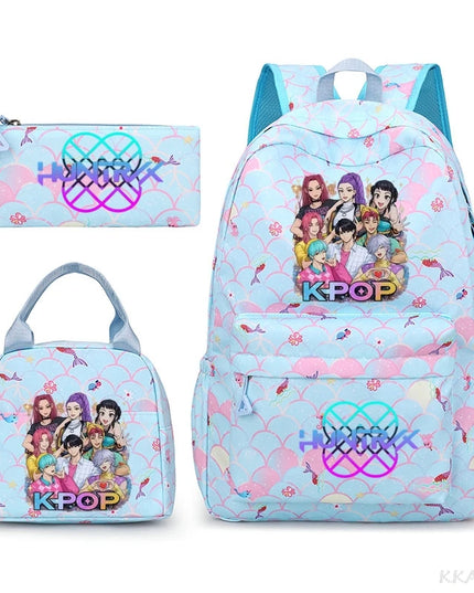 Schulrucksack Set mit Lunch Bag "Chocolate"