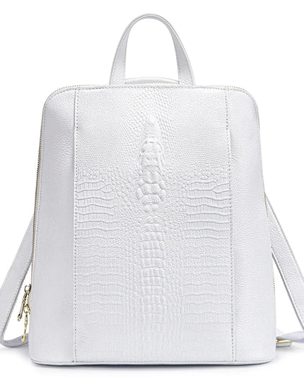 Damen Rucksack aus Leder für A4 & Laptop