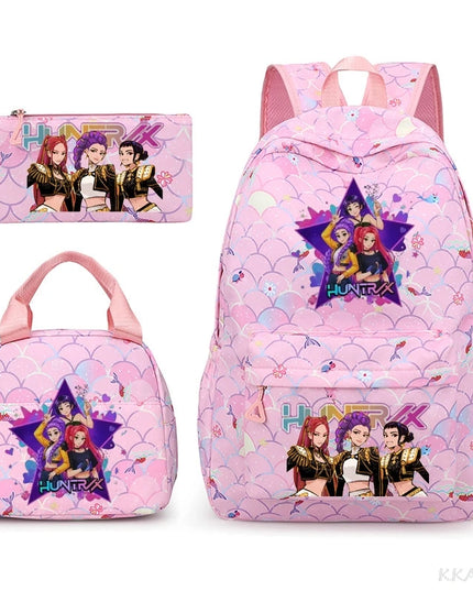 Schulrucksack Set mit Lunch Bag "Color 17"