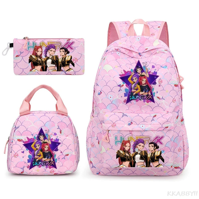 Schulrucksack Set mit Lunch Bag "Color 17"