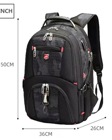 Laptop Rucksack mit USB-Anschluss 17 Zoll