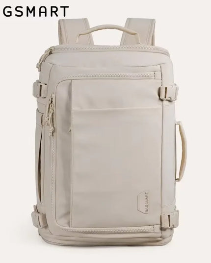 Erweiterbarer Uni Rucksack Beige 38L
