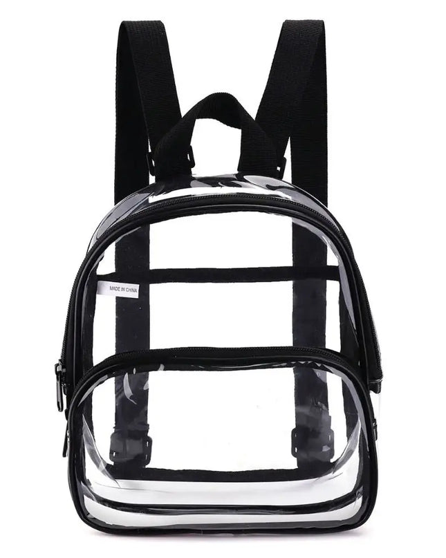 Transparenter Schulrucksack Schwarz unter 20L