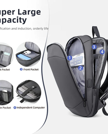 Business Rucksack 17 Zoll mit USB-Port