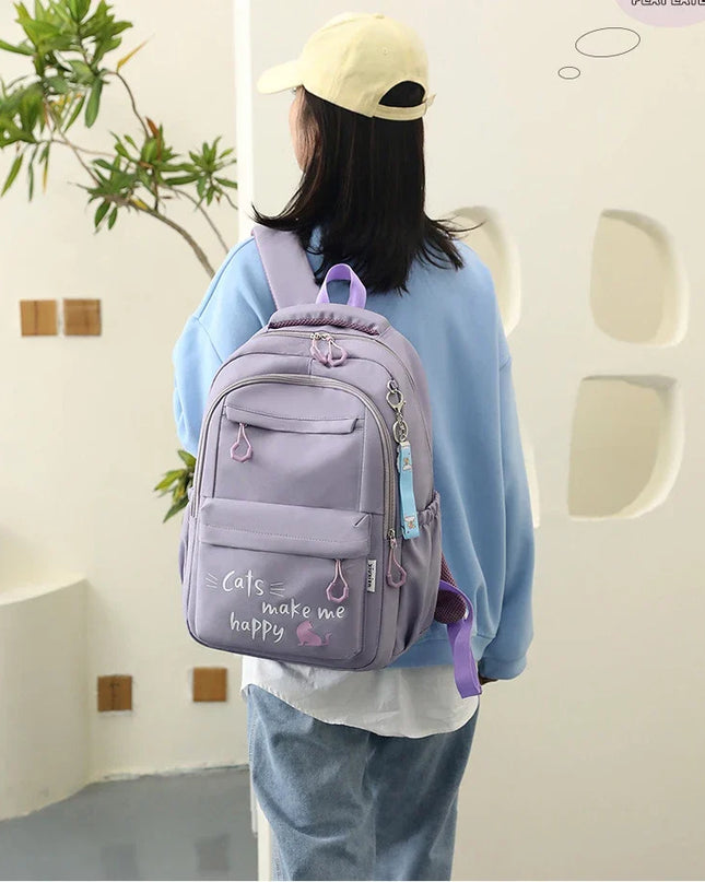 Schulrucksack fuer Teenager - Schwarz