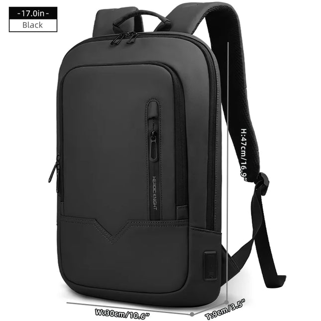 Business Rucksack 17 Zoll Laptopfach, Schwarz