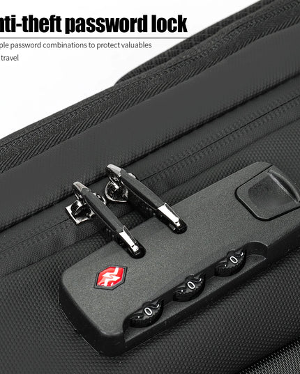 Erweiterbarer Business Rucksack Schwarz