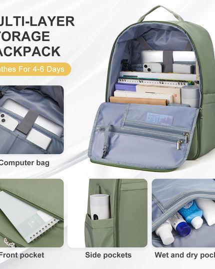Reise Rucksack 20-35L mit Laptopfach