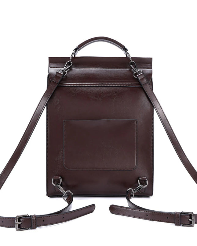 Damen Rucksack aus Leder für Uni & Schule