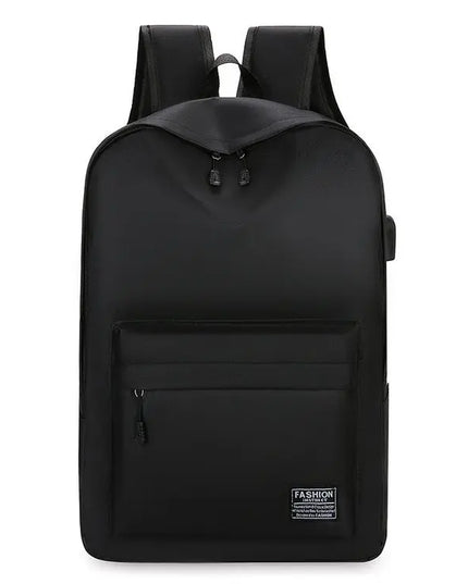 Minimalistischer Schulrucksack Schwarz mit