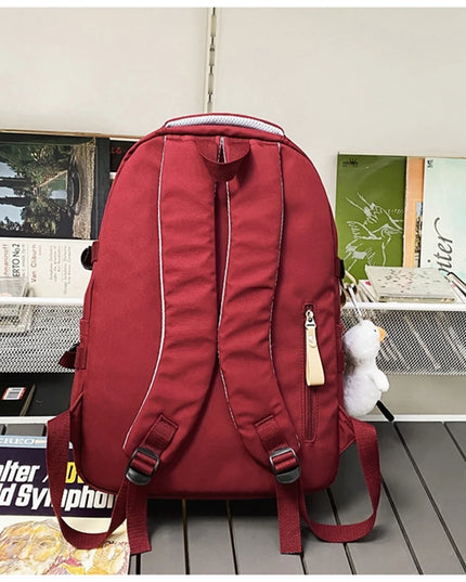 Großer Schulrucksack Bordeaux - 36-55 Liter