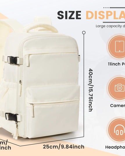 Laptop Rucksack für Reisen Beige