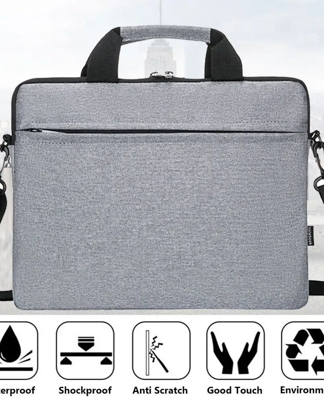 Laptop Handtasche 13,3-15,6 Zoll Hellgrau