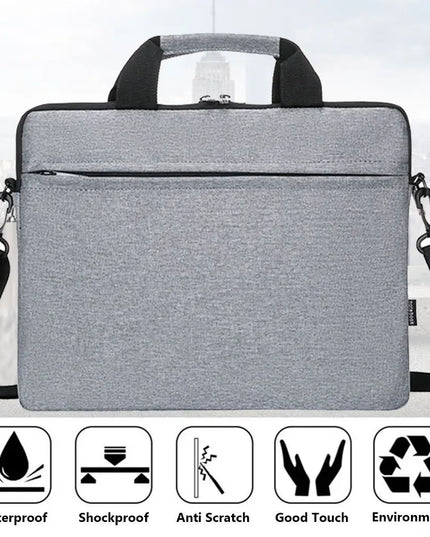 Laptop Handtasche 13,3-15,6 Zoll Grau